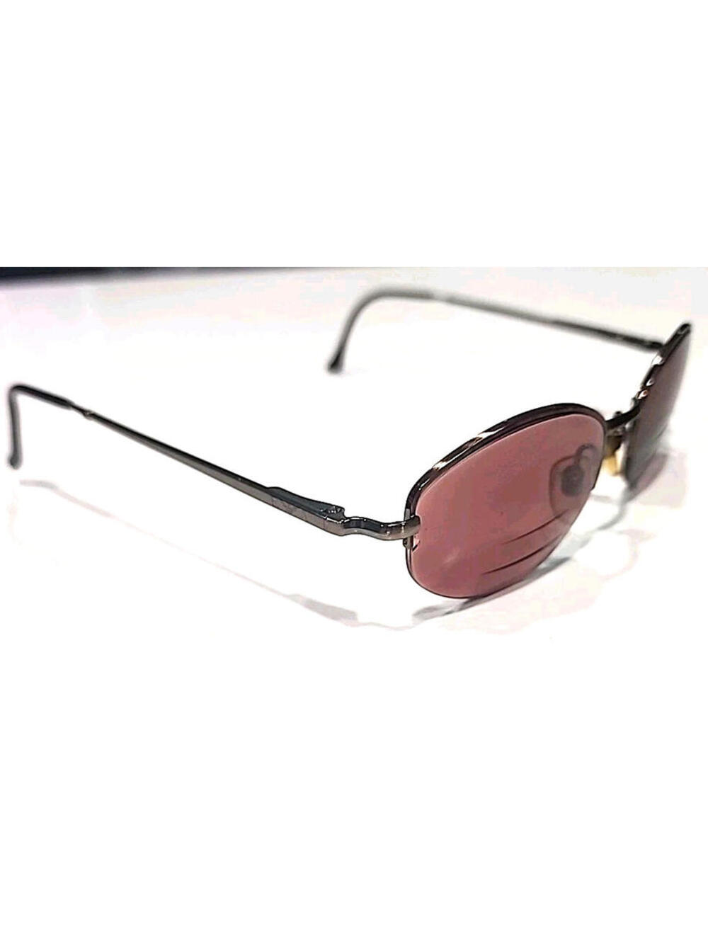 Emporio Armani 080 1021 No Lenses Small Brown Oval Eyeglasses Frame 49-21 135 - Picture 3 of 8